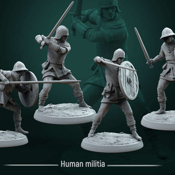 Human-militia-32mm-figurines-fantasy-tabletop-RPG-3D-miniatures-white-werewolf-tavern