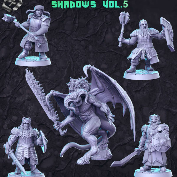 against-the-shadows-pack-5-RN-Estudio-figurines-fantasy-tabletop-RPG-3D-miniatures